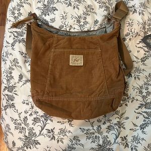 FOSSIL 1954 vintage corduroy shoulder bag